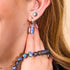 Grey | .925 Sterling Silver | Mermaid Glass Pebble Huggie Earrings